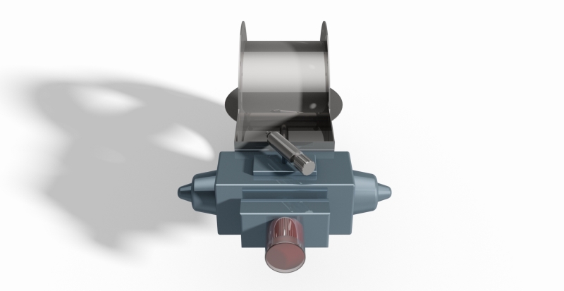 Single blade circular control damper airtight