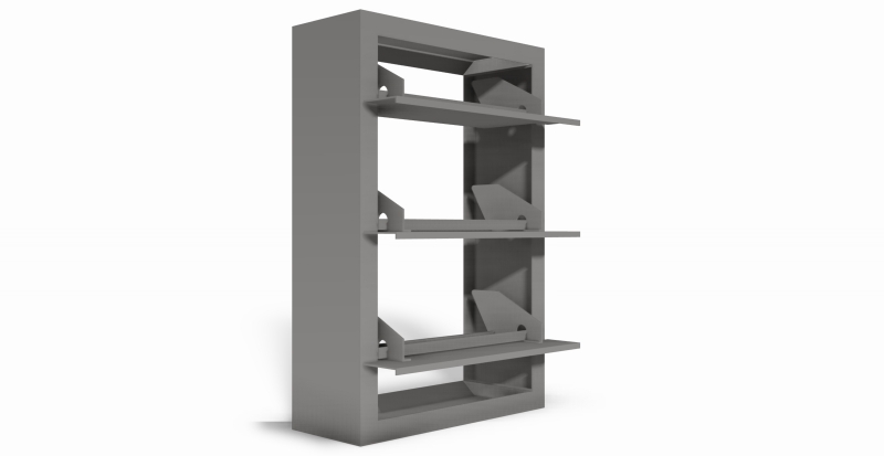 Multi-blade fire damper